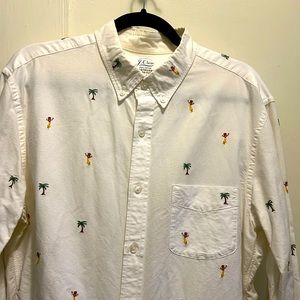 J Crew lightweight oxford long sleeve cotton mens button down